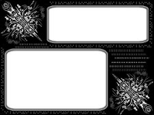 double-dotted-floral-frame